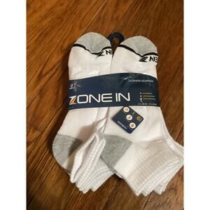 Men’s Athletic Quarter Socks 6 Pack Cushioned Arch Support Moisture Running Gym